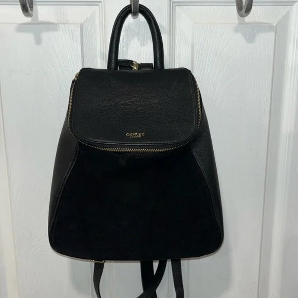 OSPREY LONDON The Rhoda Leather & Suede Backpack